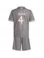 Real Madrid David Alaba #4 Alternativní dres pro děti 2024-25 Krátký Rukáv (+ trenýrky)